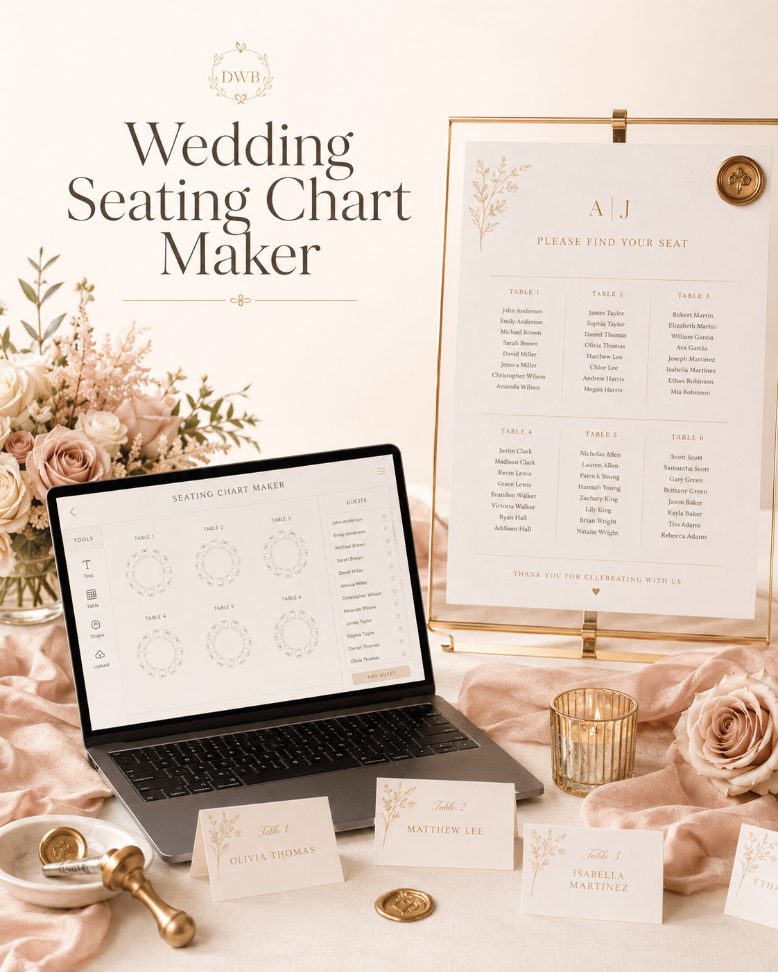 Wedding Seating Chart Maker sample file preview
